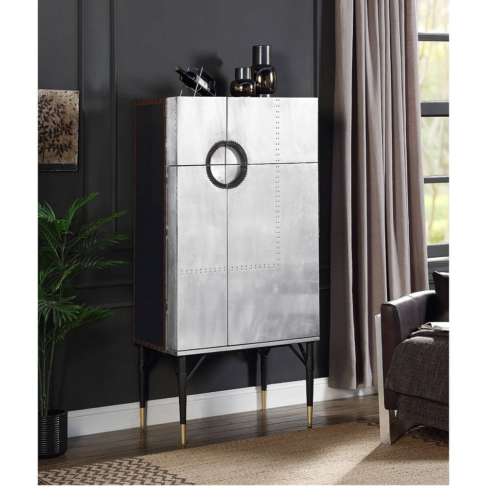Yoela - Wine Cabinet - Aluminum - Urban Living Furniture (Los Angeles, CA)