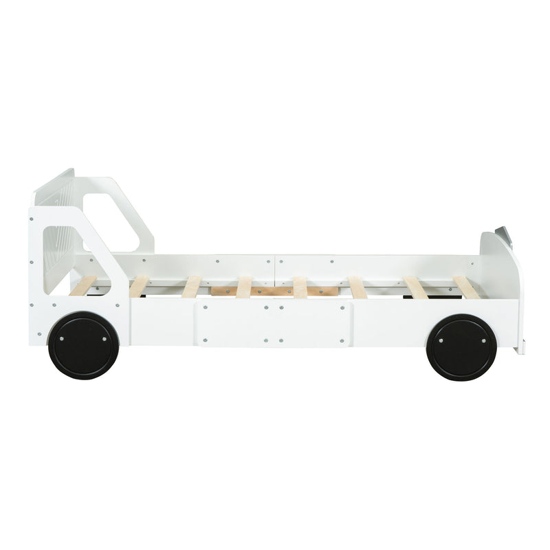 Car Shaped Platform Bed With Wheels