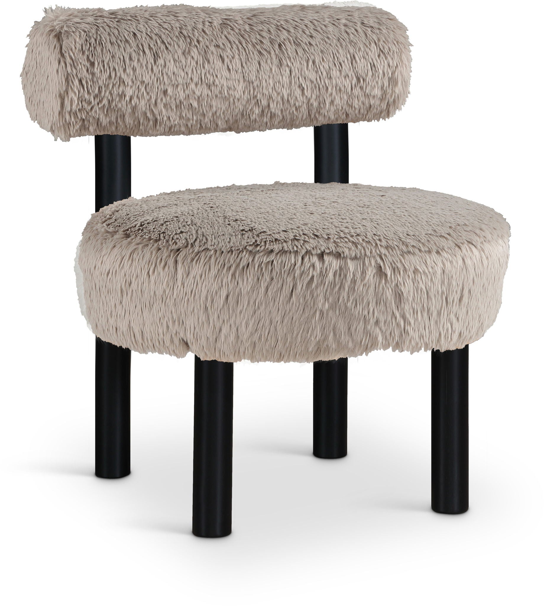 Ambre - Vegan Shearling Fabric Upholstered Accent Chair - Urban Living Furniture (Los Angeles, CA)