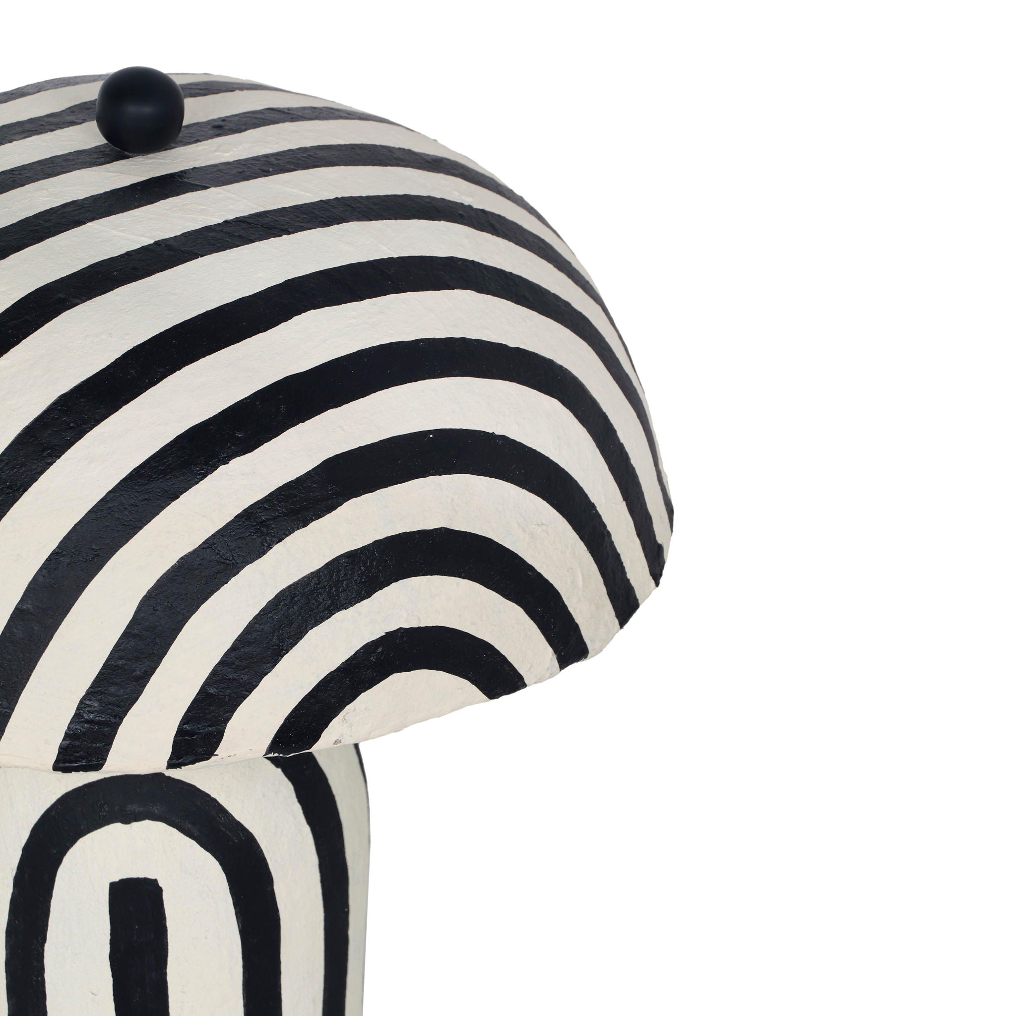 Maiori - Striped Papier Mache Table Lamp - Urban Living Furniture (Los Angeles, CA)