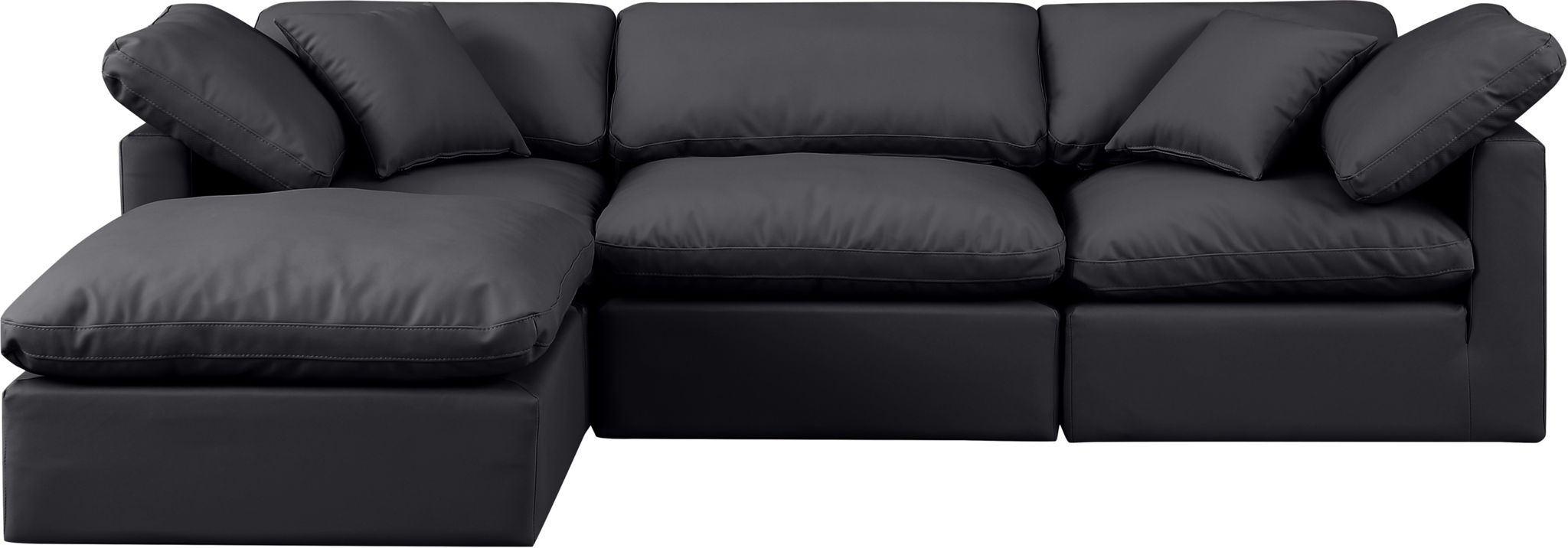 Indulge - Faux Leather 4 Piece Modular Sectional With Chaise - Urban Living Furniture (Los Angeles, CA)