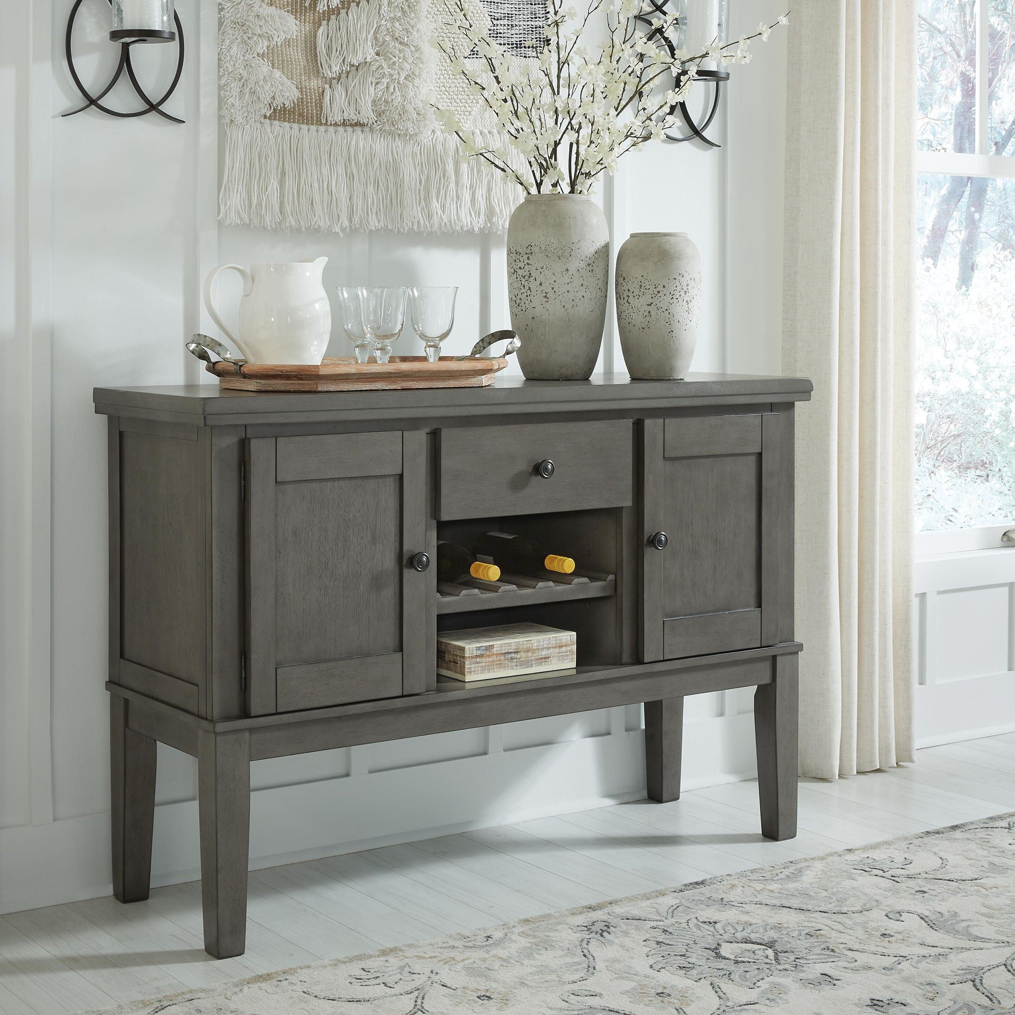 Hallanden - Dining Room Server - Gray - Urban Living Furniture (Los Angeles, CA)