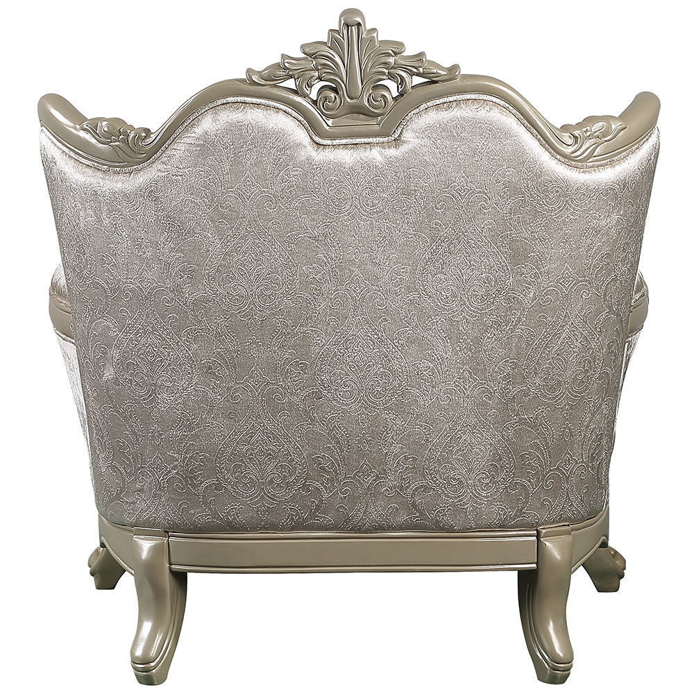 Libertee - Chair With Pillow - Beige Fabric & Champagne - Urban Living Furniture (Los Angeles, CA)
