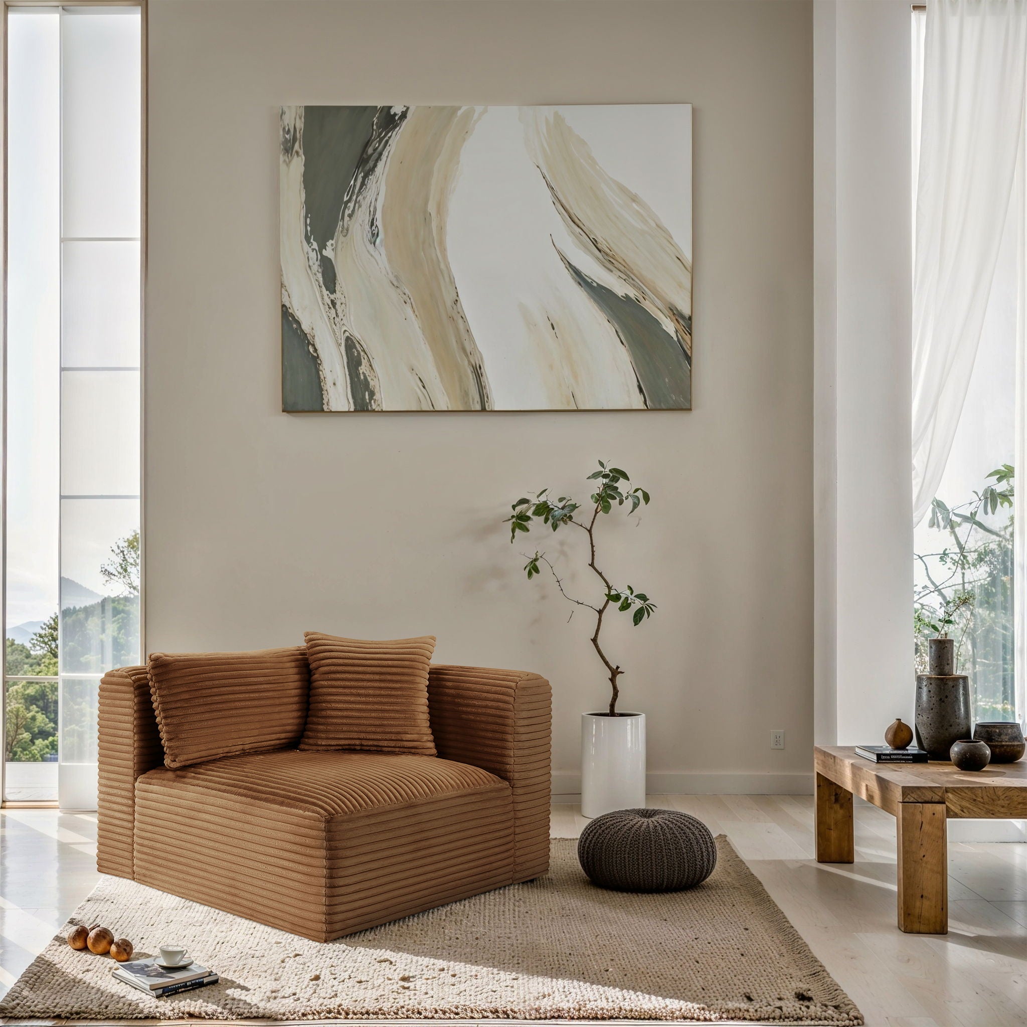 Shaggy - Fabric Corner Chair - Urban Living Furniture (Los Angeles, CA)