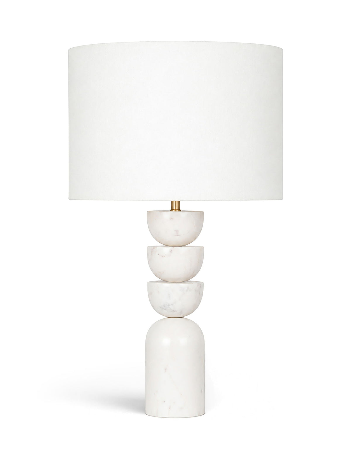 Opus - Linen Textured Fabric And Brass Table Lamp