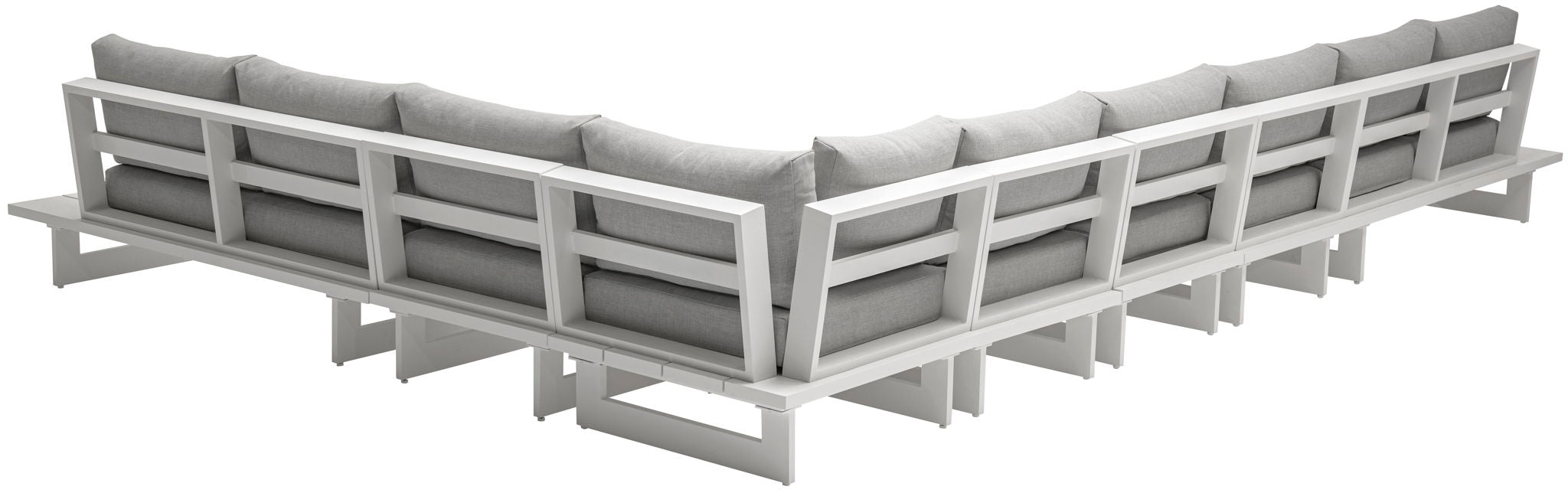 Maldives - 7 Piece Water Resistant Outdoor Patio Modular Sectional With White Base - Urban Living Furniture (Los Angeles, CA)