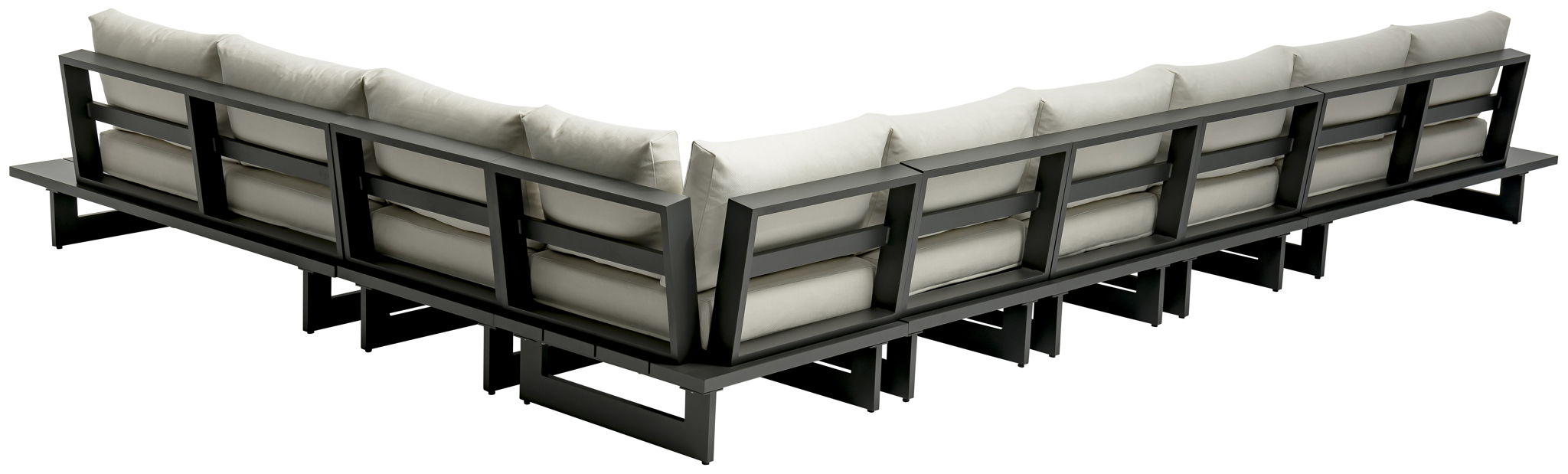 Maldives - 7 Piece Water Resistant Outdoor Patio Modular Sectional With Gray Base - Urban Living Furniture (Los Angeles, CA)