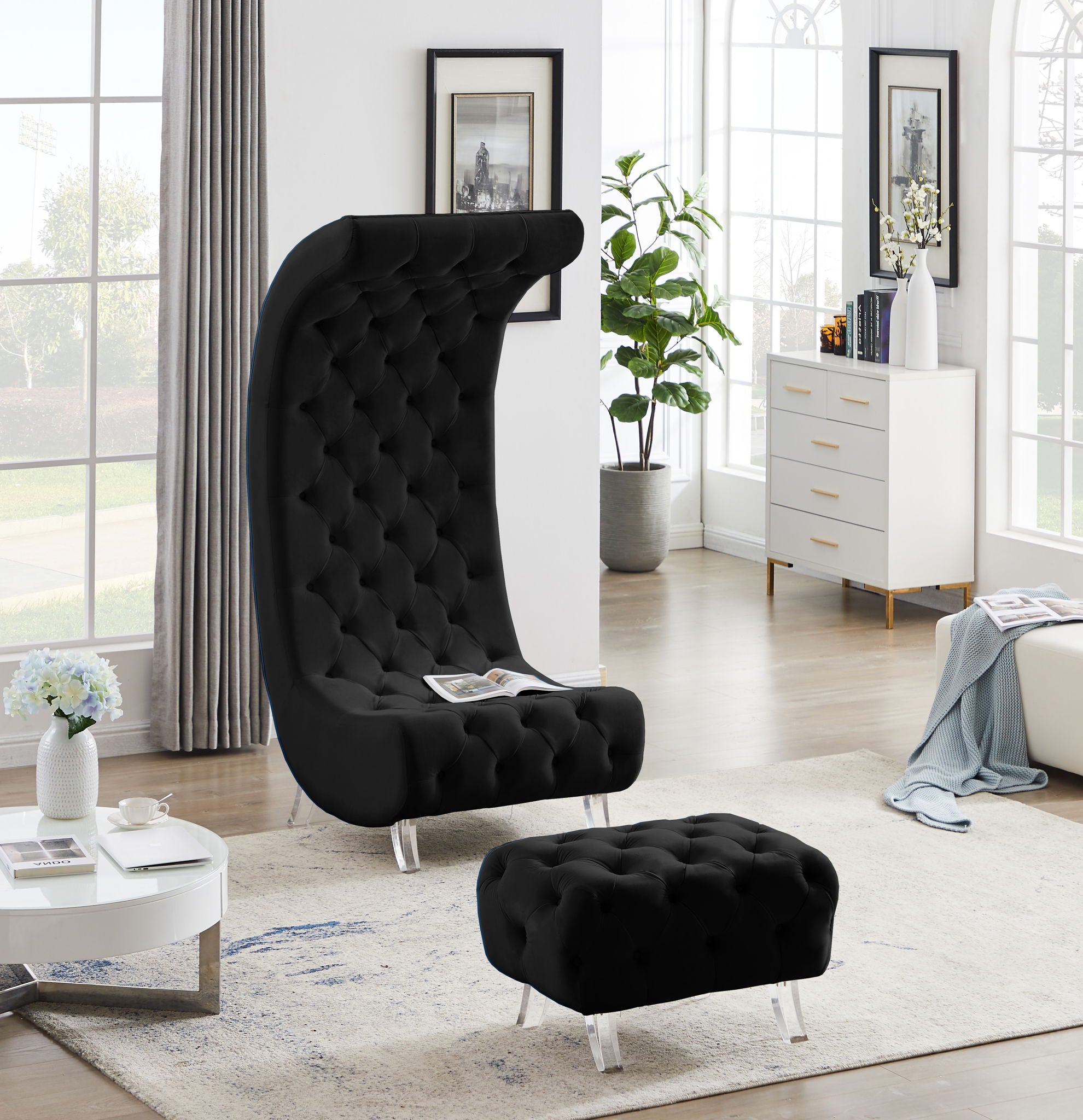 Crescent - Ottoman - Urban Living Furniture (Los Angeles, CA)