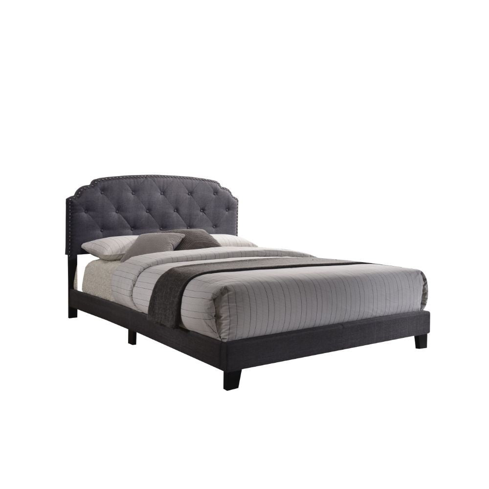 Tradilla - Queen Bed - Gray Fabric - Urban Living Furniture (Los Angeles, CA)
