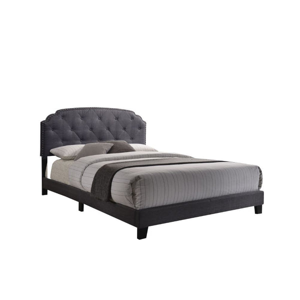 Tradilla - Queen Bed - Gray Fabric - Urban Living Furniture (Los Angeles, CA)