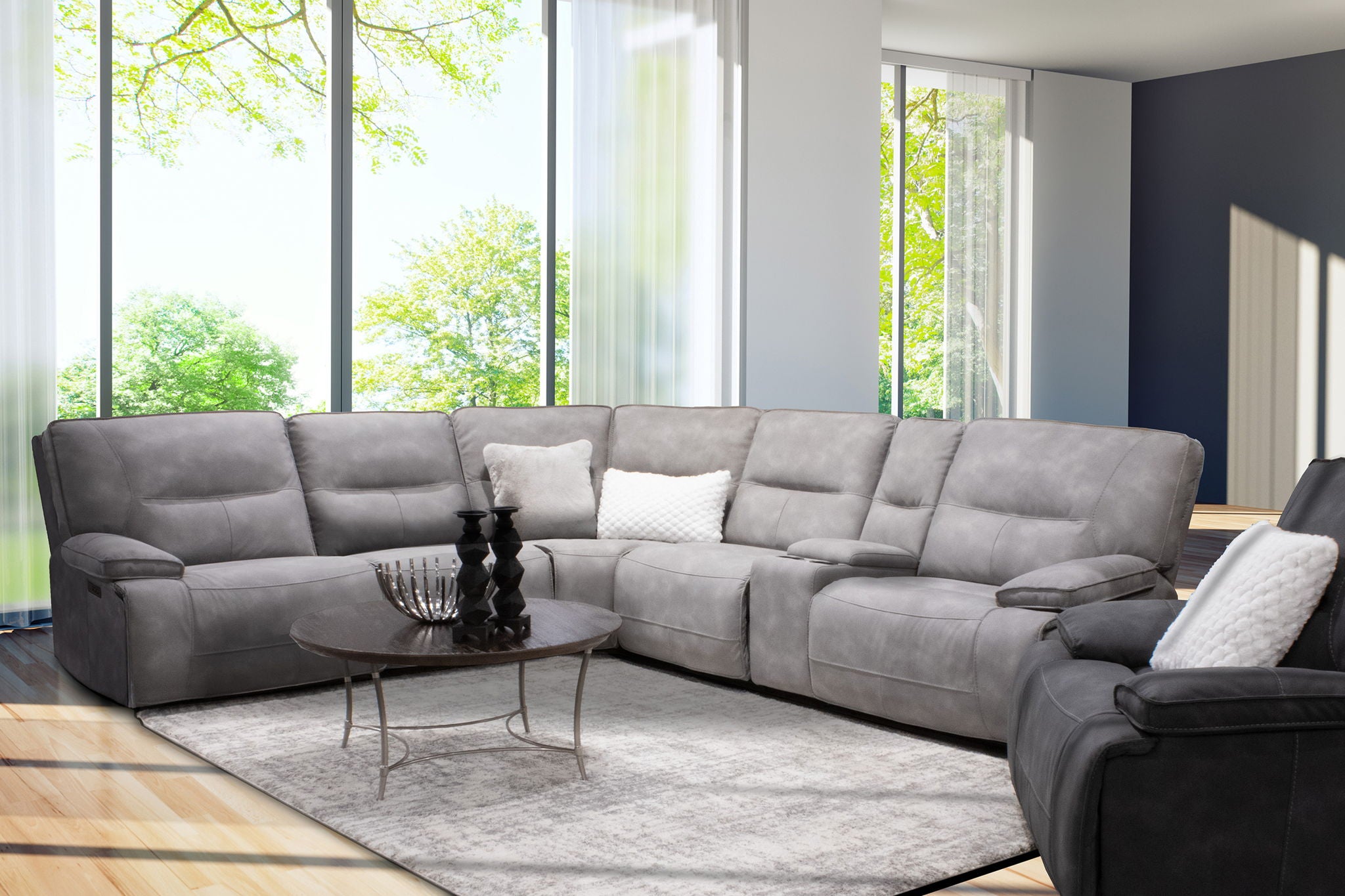 Gladiator - 6 Piece Modular Power Reclining Sectional - Urban Living Furniture (Los Angeles, CA)
