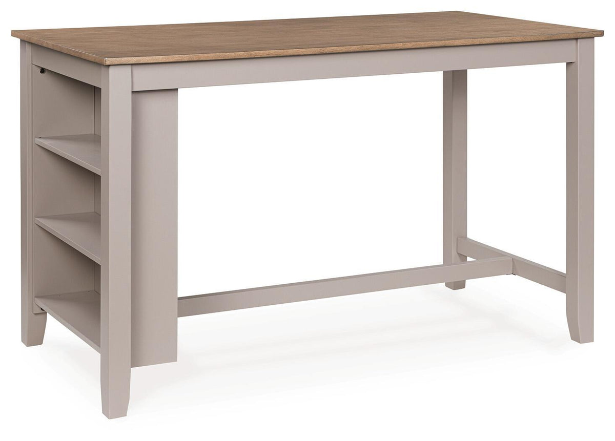 Harperfeld - 5 Pc. - Dining Table And 4 Barstools - Natural / Gray - Urban Living Furniture (Los Angeles, CA)