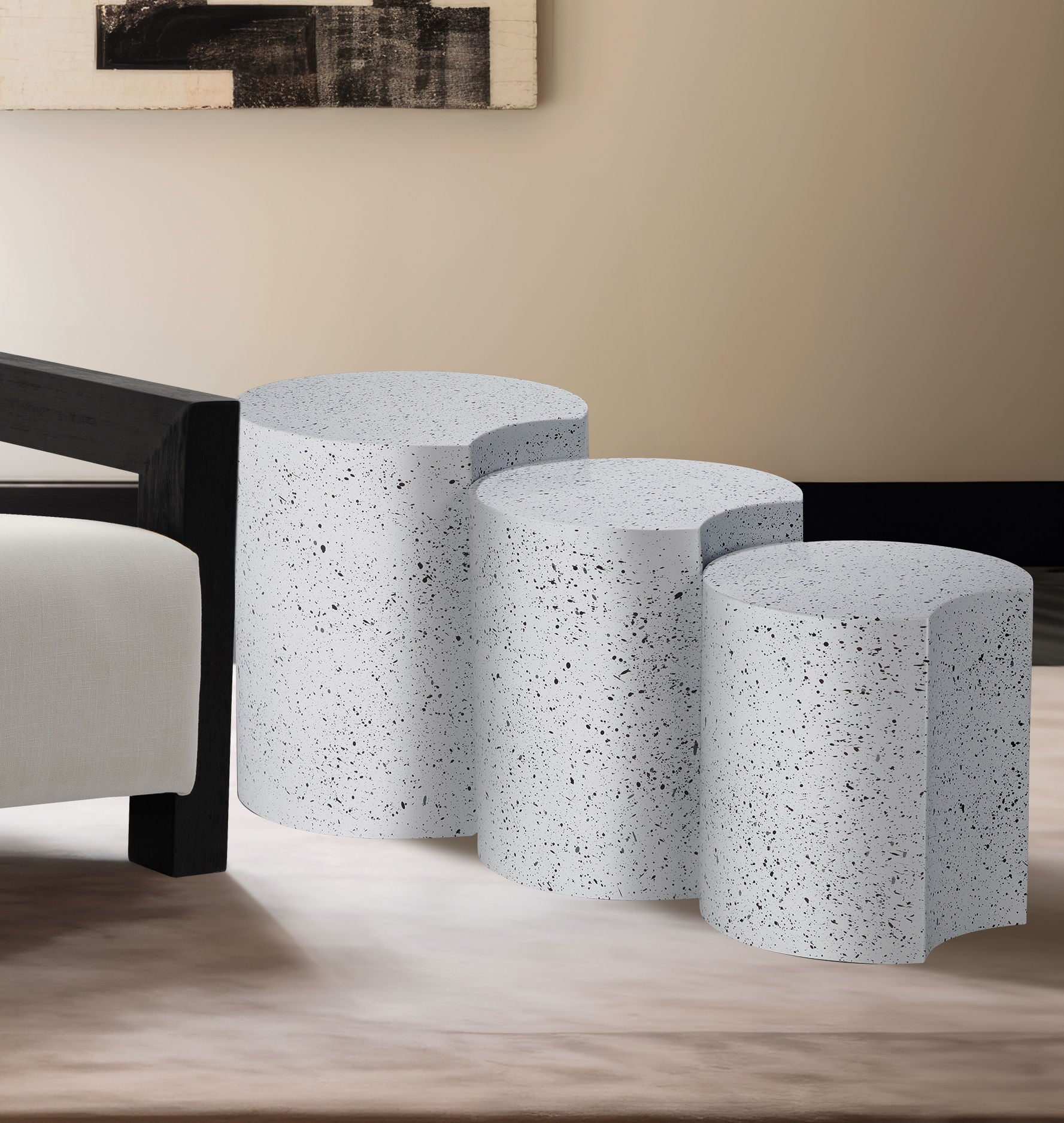 Dimple - 3 Piece Modular End Table - Terazzo Finish - Urban Living Furniture (Los Angeles, CA)