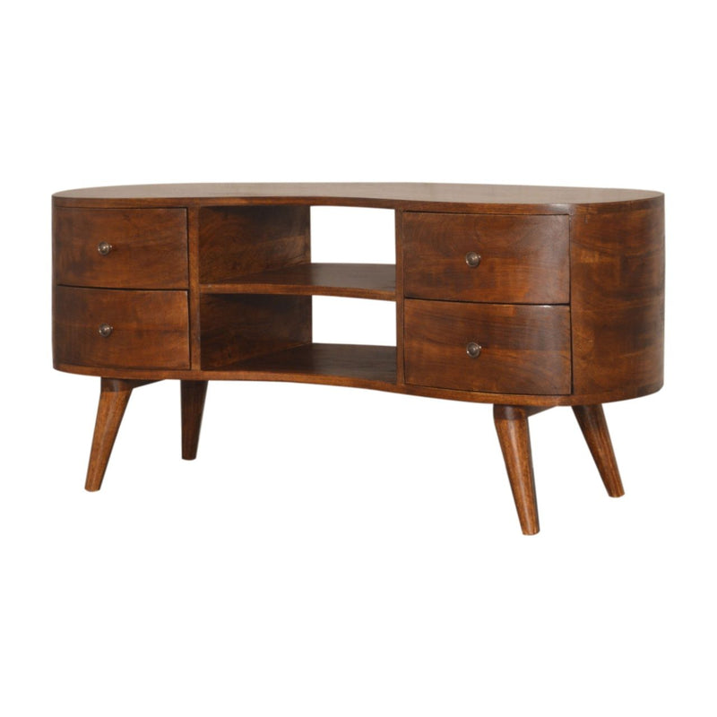 Wave Entertainment Unit - Chestnut