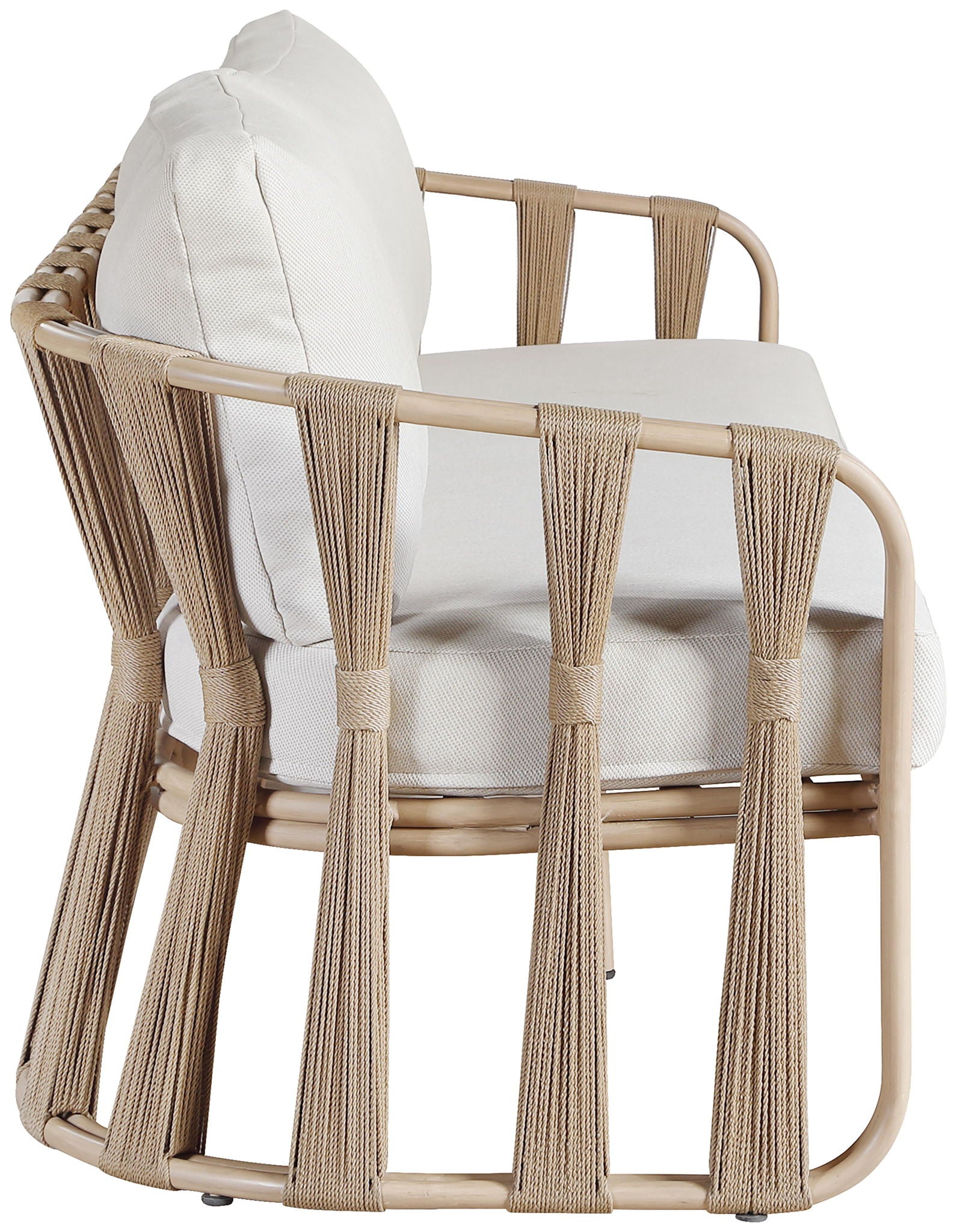 San Pietro - Resilient Waterproof Fabric 60.5" Upholstered Outdoor Patio Loveseat - Urban Living Furniture (Los Angeles, CA)