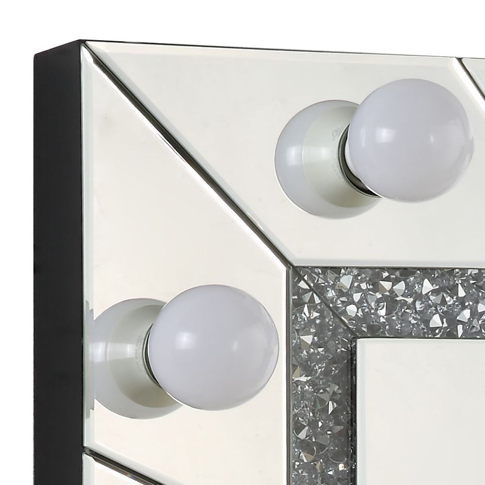 Noralie - 28" Accent Mirror - Mirrored & Faux Diamonds - Urban Living Furniture (Los Angeles, CA)