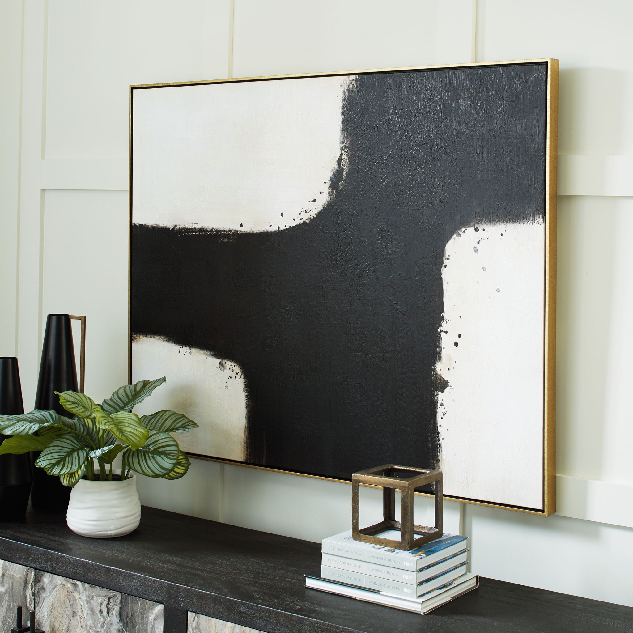 Reighlea - Black / White - Wall Art - Urban Living Furniture (Los Angeles, CA)