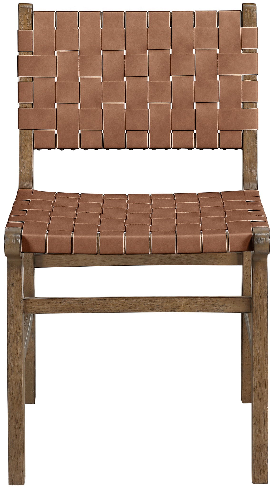 Entwine - Vegan Leather Upholstered Dining Chair - Painted Brown - Urban Living Furniture (Los Angeles, CA)