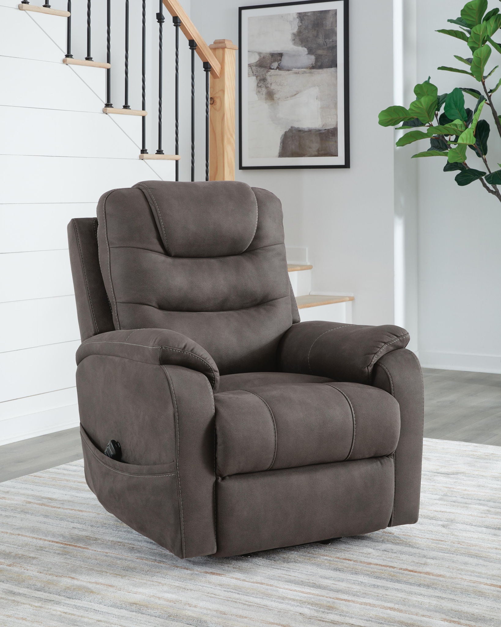 Snowfield - Power Lift Recliner - Gunmetal - Urban Living Furniture (Los Angeles, CA)