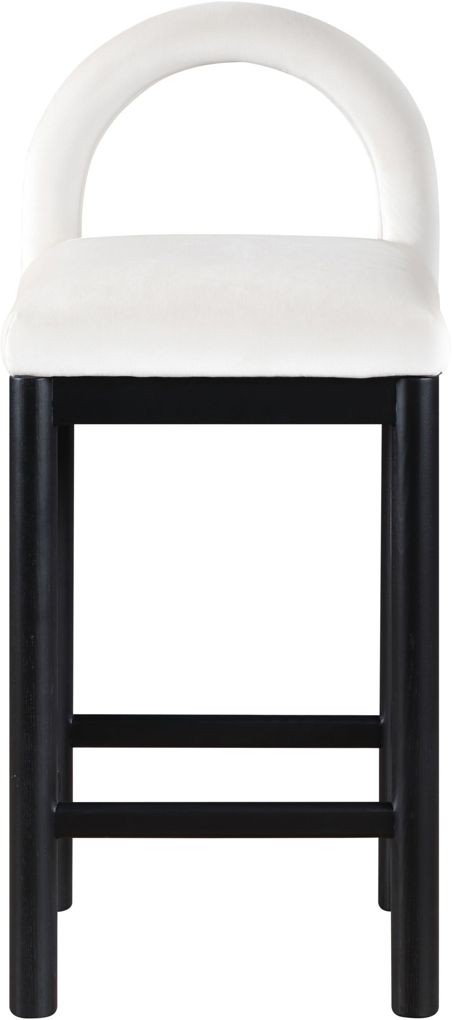 Conrad - Velvet Counter Stool With Black Legs - Urban Living Furniture (Los Angeles, CA)