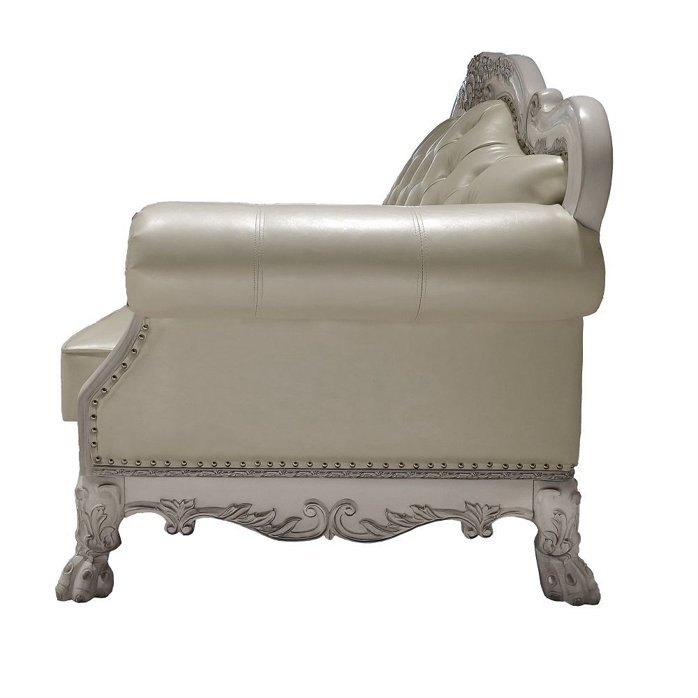 Dresden Loveseat - PU & Bone White Finish - Urban Living Furniture (Los Angeles, CA)