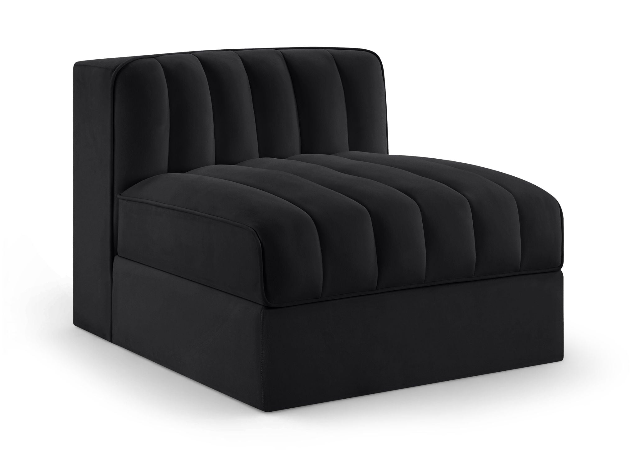 Rummi - Velvet Performance Fabric Upholstered Modular Armless Chair - Urban Living Furniture (Los Angeles, CA)