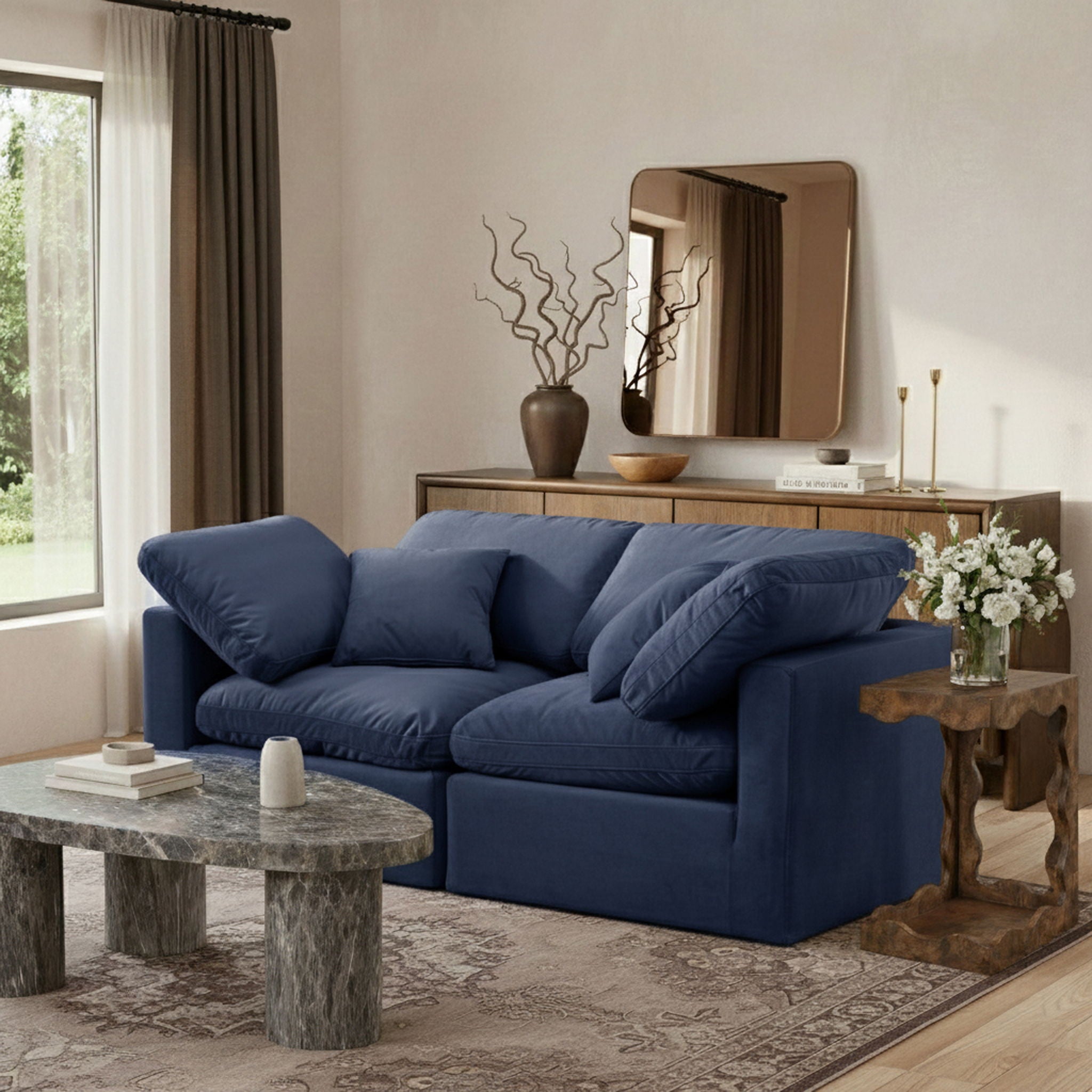 Indulge - Velvet 2 Seat Modular Sofa - Urban Living Furniture (Los Angeles, CA)
