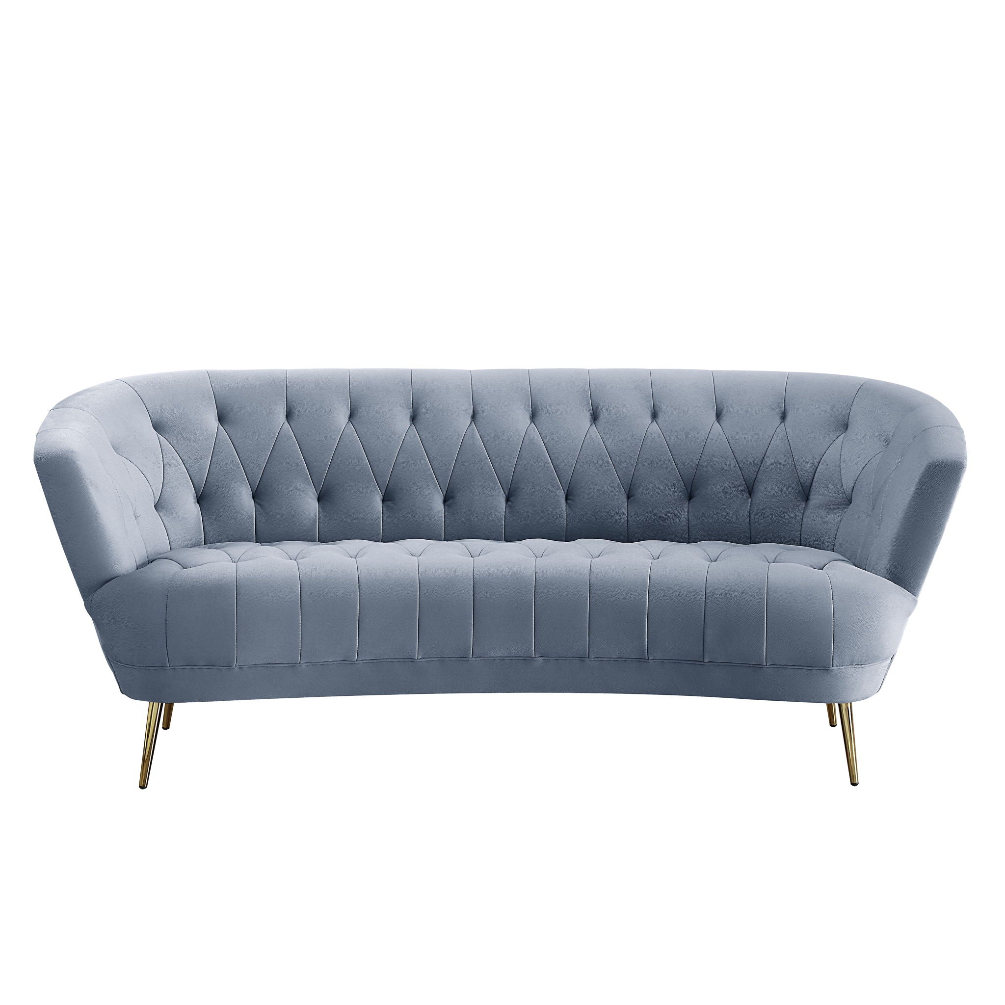 Bayram - Sofa - Light Gray Velvet - Urban Living Furniture (Los Angeles, CA)