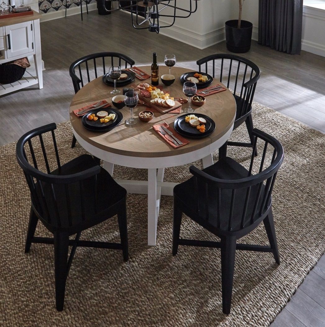 Americana Modern Dining - Barrel Dining Chair (Set of 2) - Black - Urban Living Furniture (Los Angeles, CA)