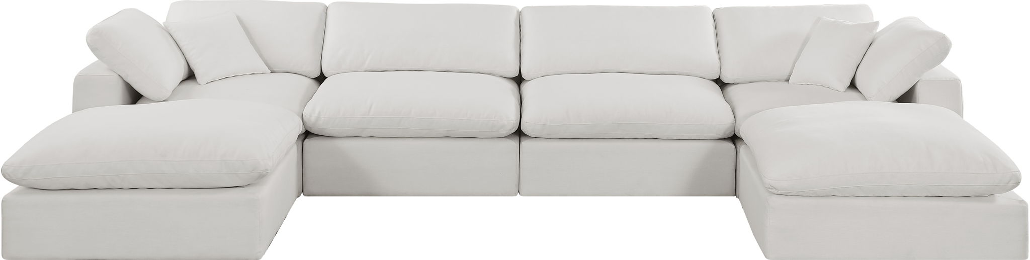Comfy - 6 Piece Linen Modular Double Chaise Sectional - Urban Living Furniture (Los Angeles, CA)