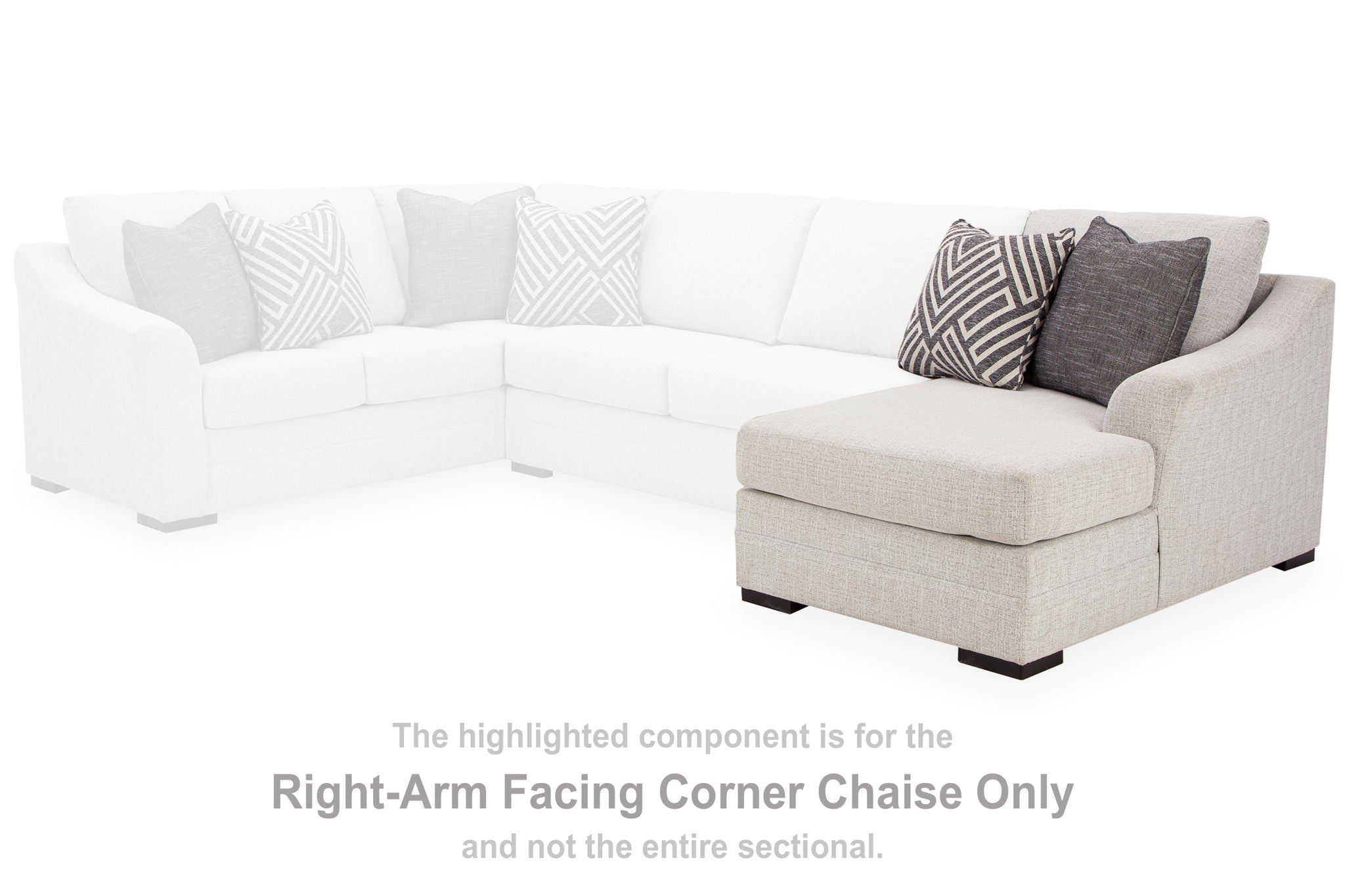 Koralynn - Raf Corner Chaise - Stone - Urban Living Furniture (Los Angeles, CA)