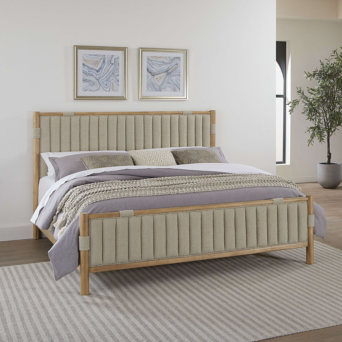 Furano - Upholstered Panel Bed