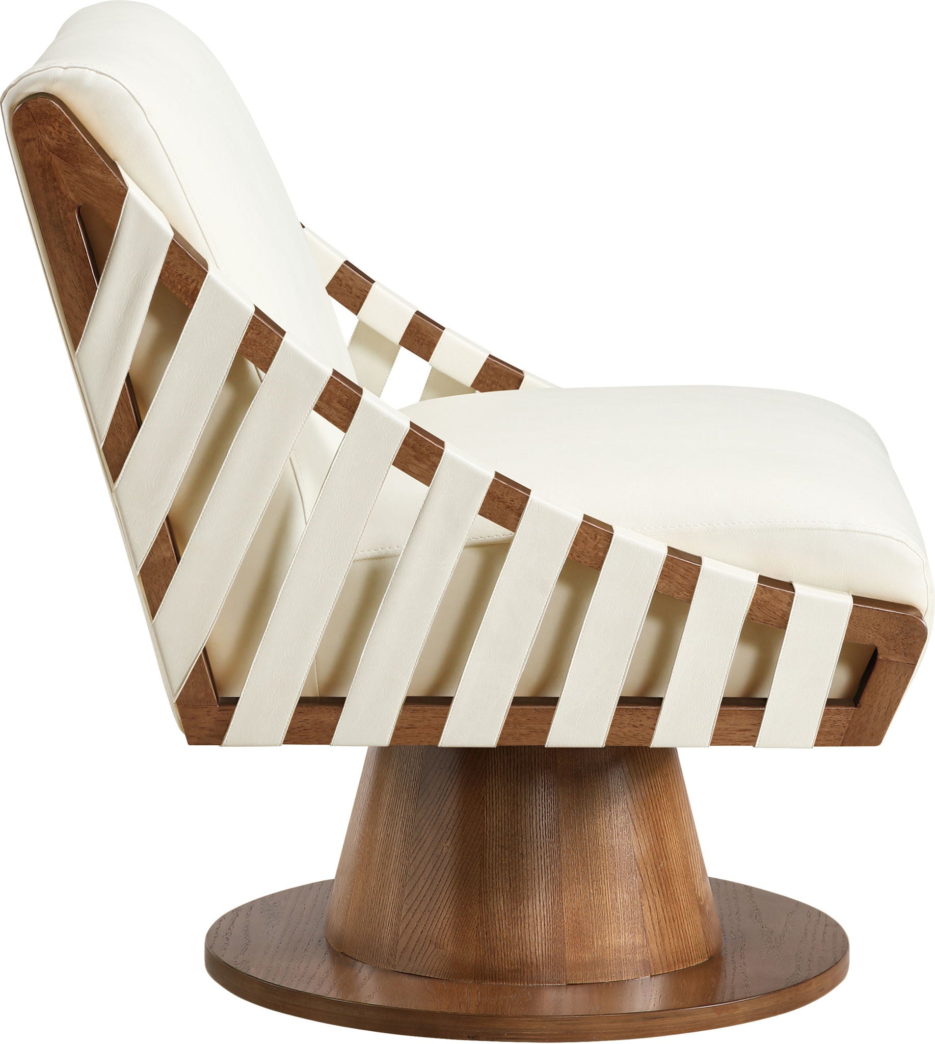 Millwin - Swivel Accent Chair With Brown Base - Urban Living Furniture (Los Angeles, CA)