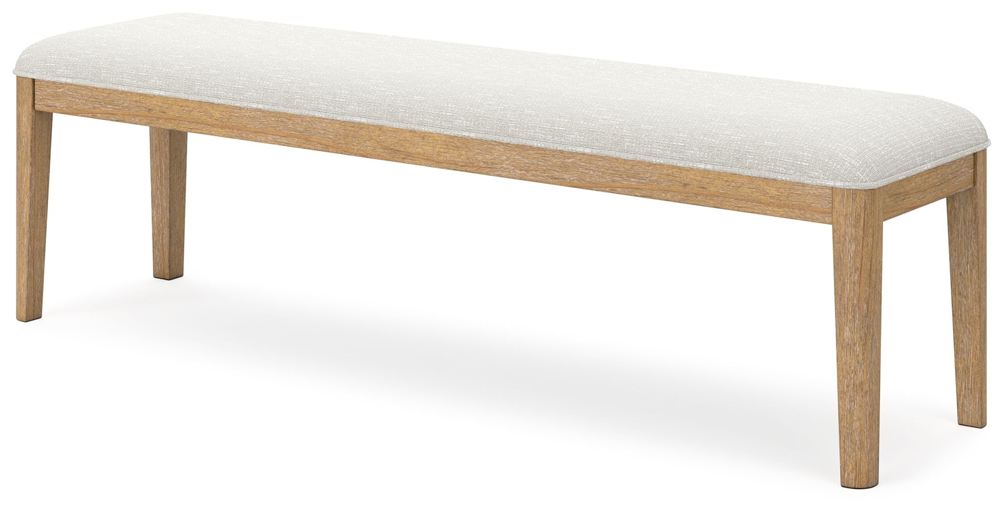 Rencott - Large Upholstered Dining Room Bench - Light Brown - Urban Living Furniture (Los Angeles, CA)