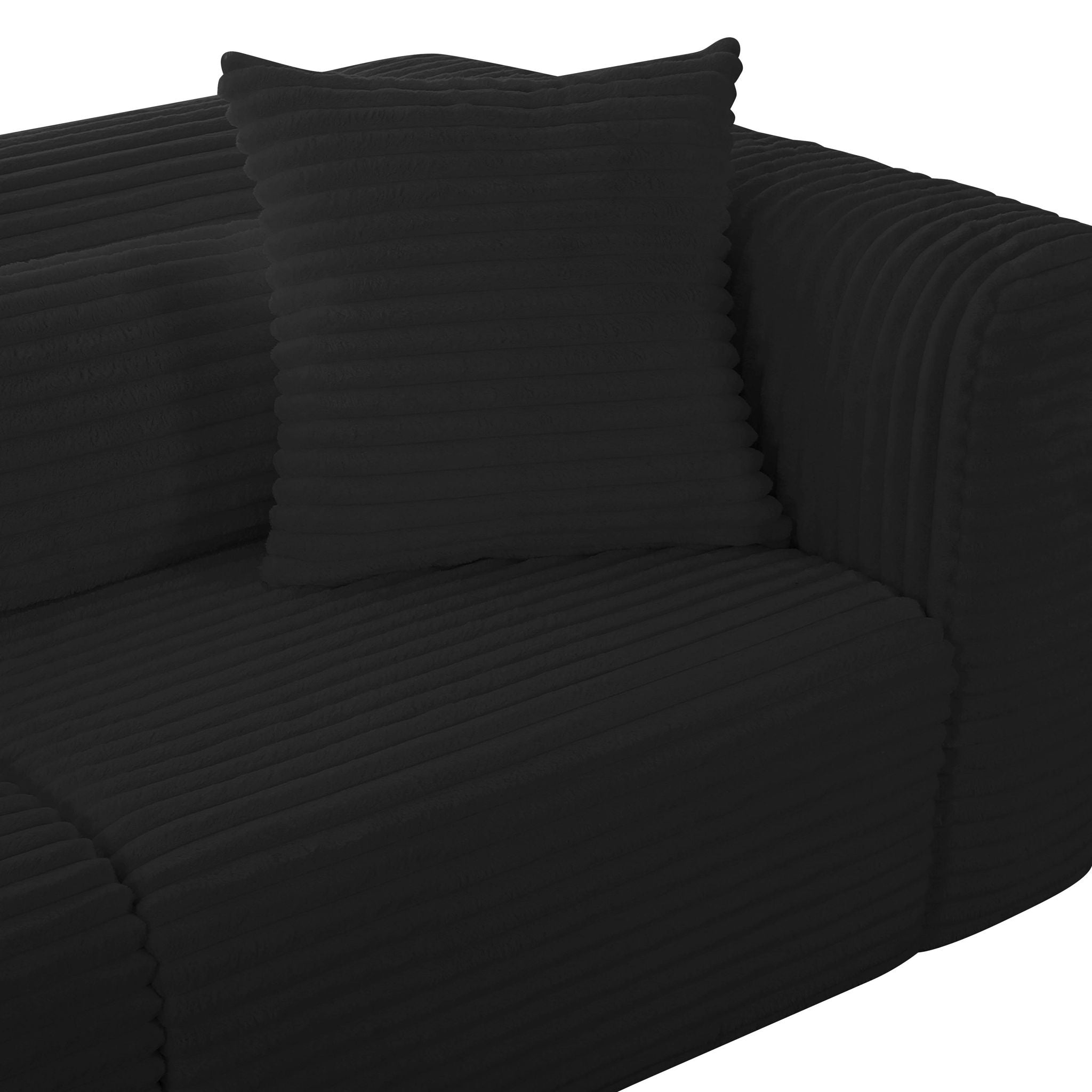 Tarra - Fluffy Oversized Corduroy Modular Sofa - Urban Living Furniture (Los Angeles, CA)