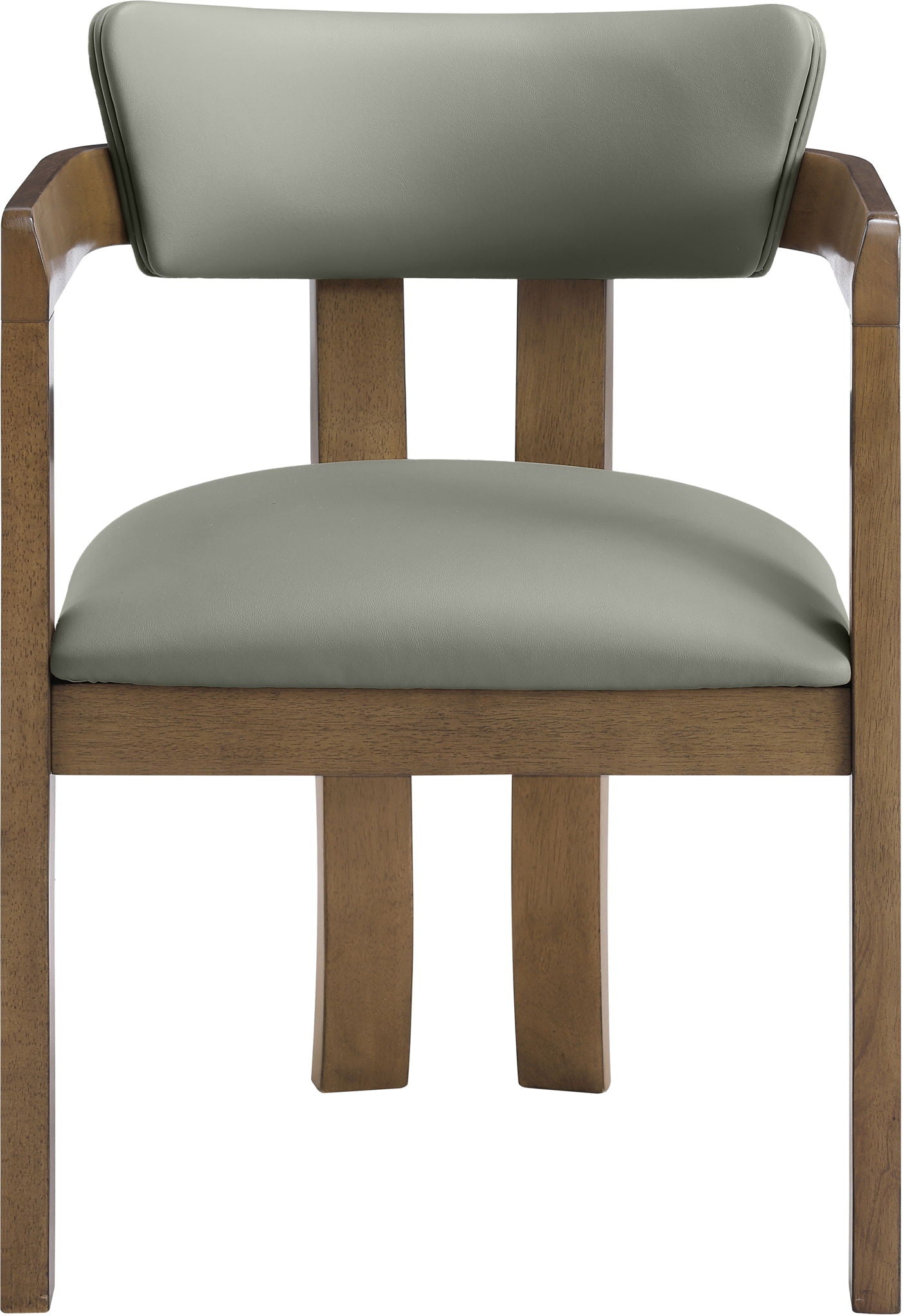 Lavrin - Vegan Leather Upholstered Dining Arm Chair (Set of 2) - Walnut Base - Urban Living Furniture (Los Angeles, CA)