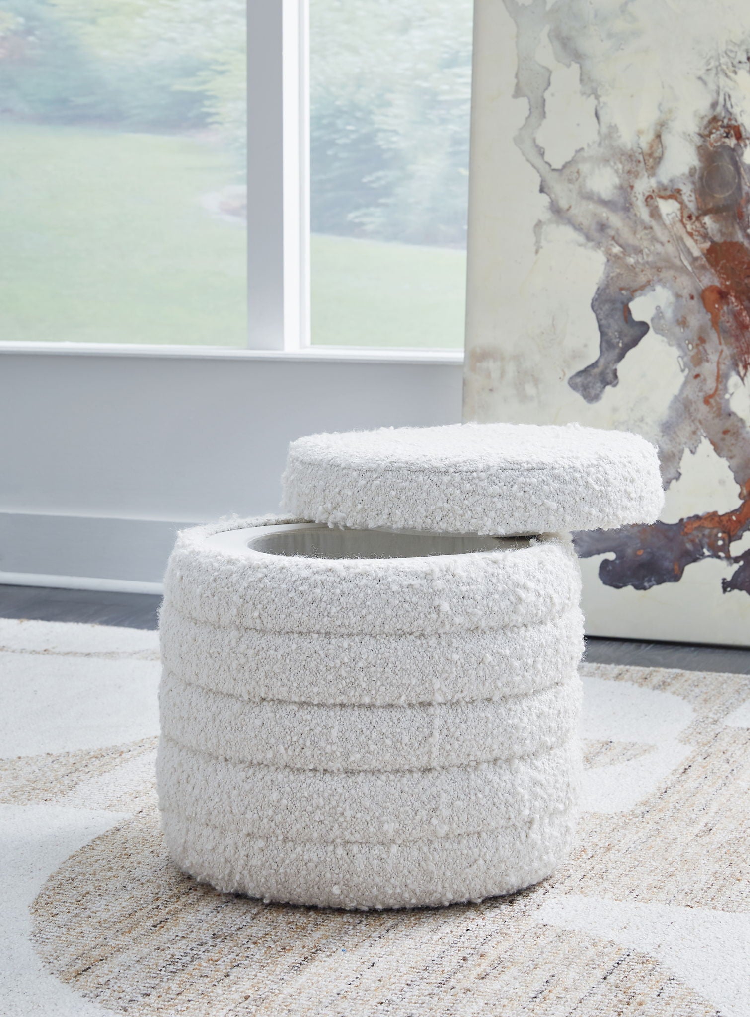 Duntler - Ivory - Storage Ottoman - Urban Living Furniture (Los Angeles, CA)