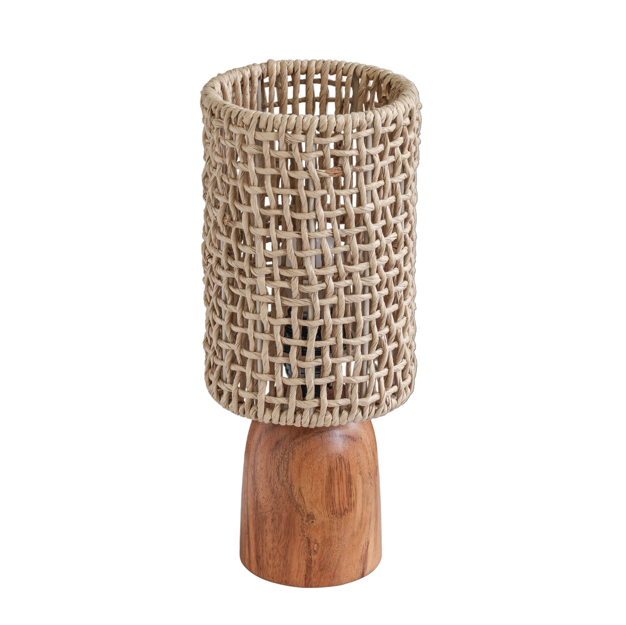 Kombu - Raffia and Wood Small Table Lamp - Natural - Urban Living Furniture (Los Angeles, CA)