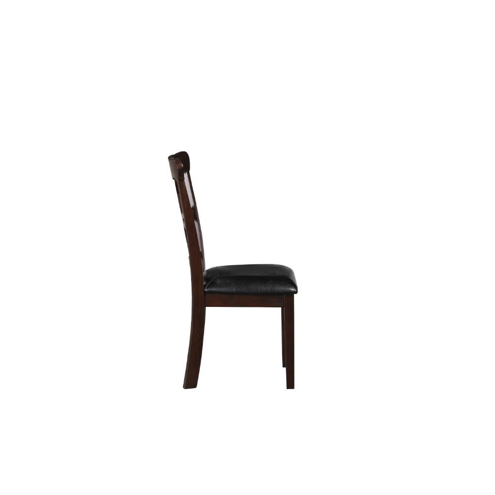 Ingeborg - Dining Table - Black PU & Espresso - Urban Living Furniture (Los Angeles, CA)
