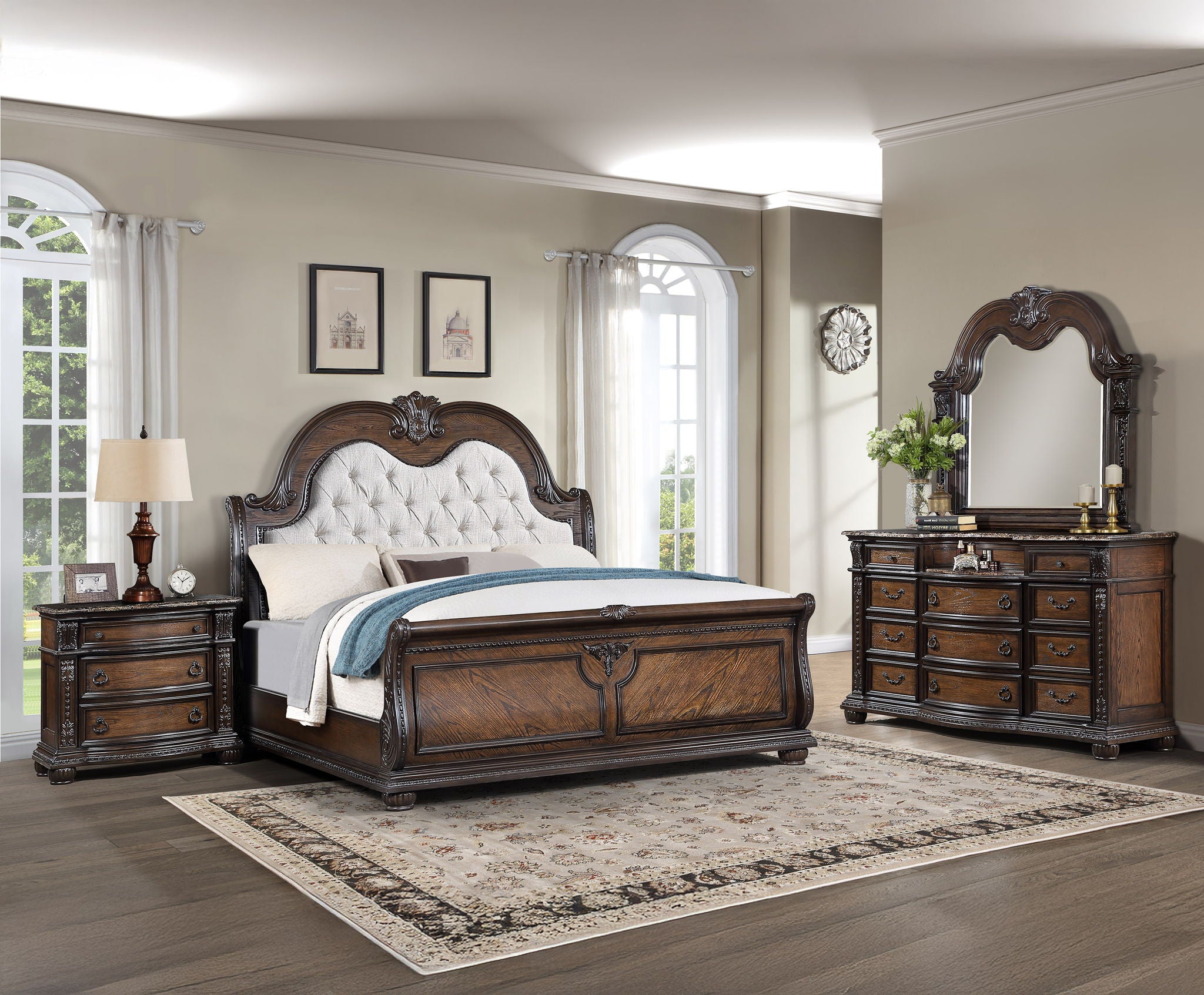 Stanley - Sleigh Bed - Urban Living Furniture (Los Angeles, CA)