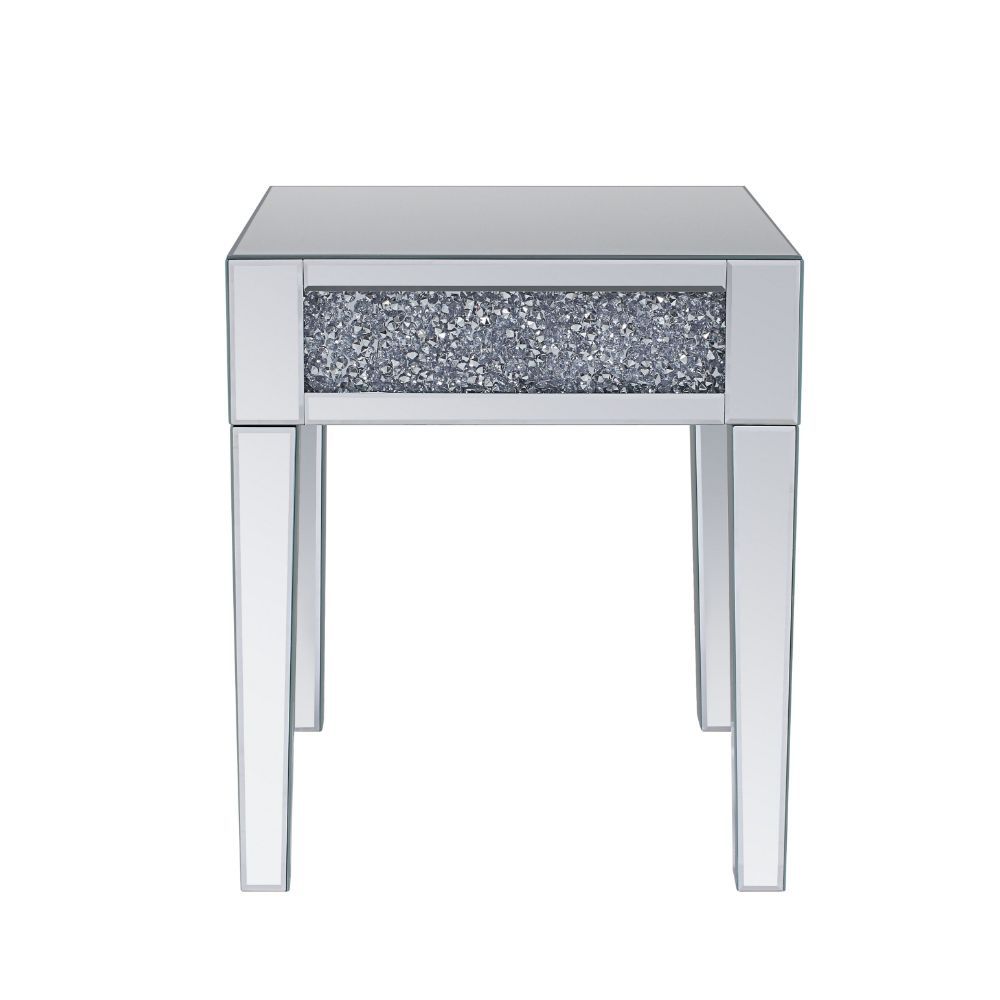 Noralie - End Table - Mirrored - Wood - 24" - Urban Living Furniture (Los Angeles, CA)