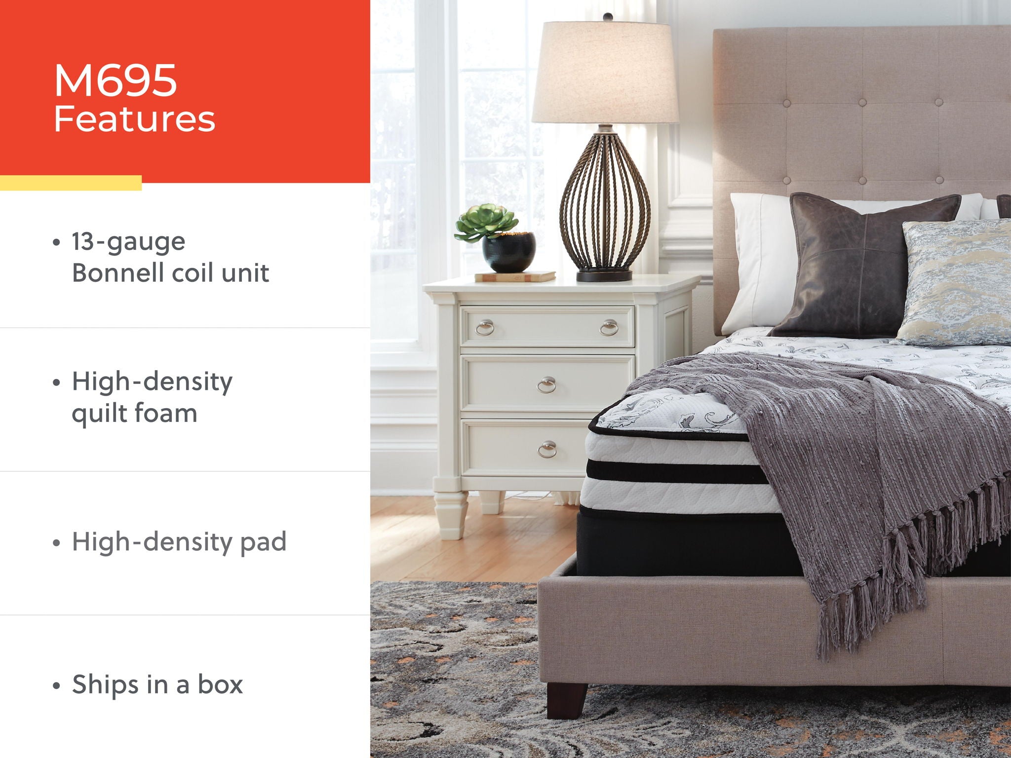 8 Inch Chime Innerspring - Firm Mattress - Urban Living Furniture (Los Angeles, CA)
