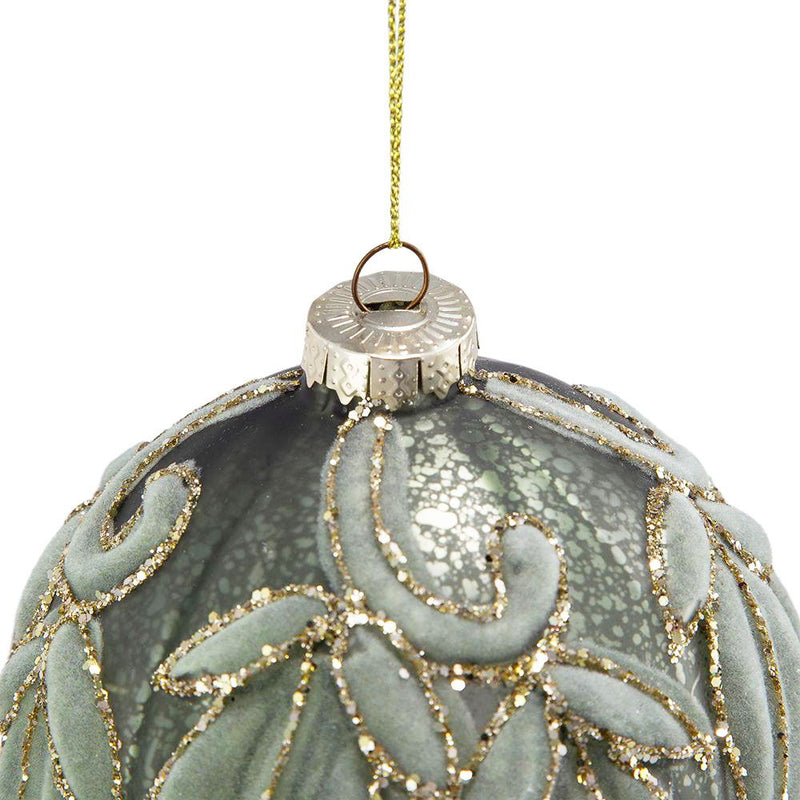 Christmas Ball Ornaments, Decorative Hanging Ball Christmas Tree Ornaments, For Holiday Decorations (Set of 6) - Green