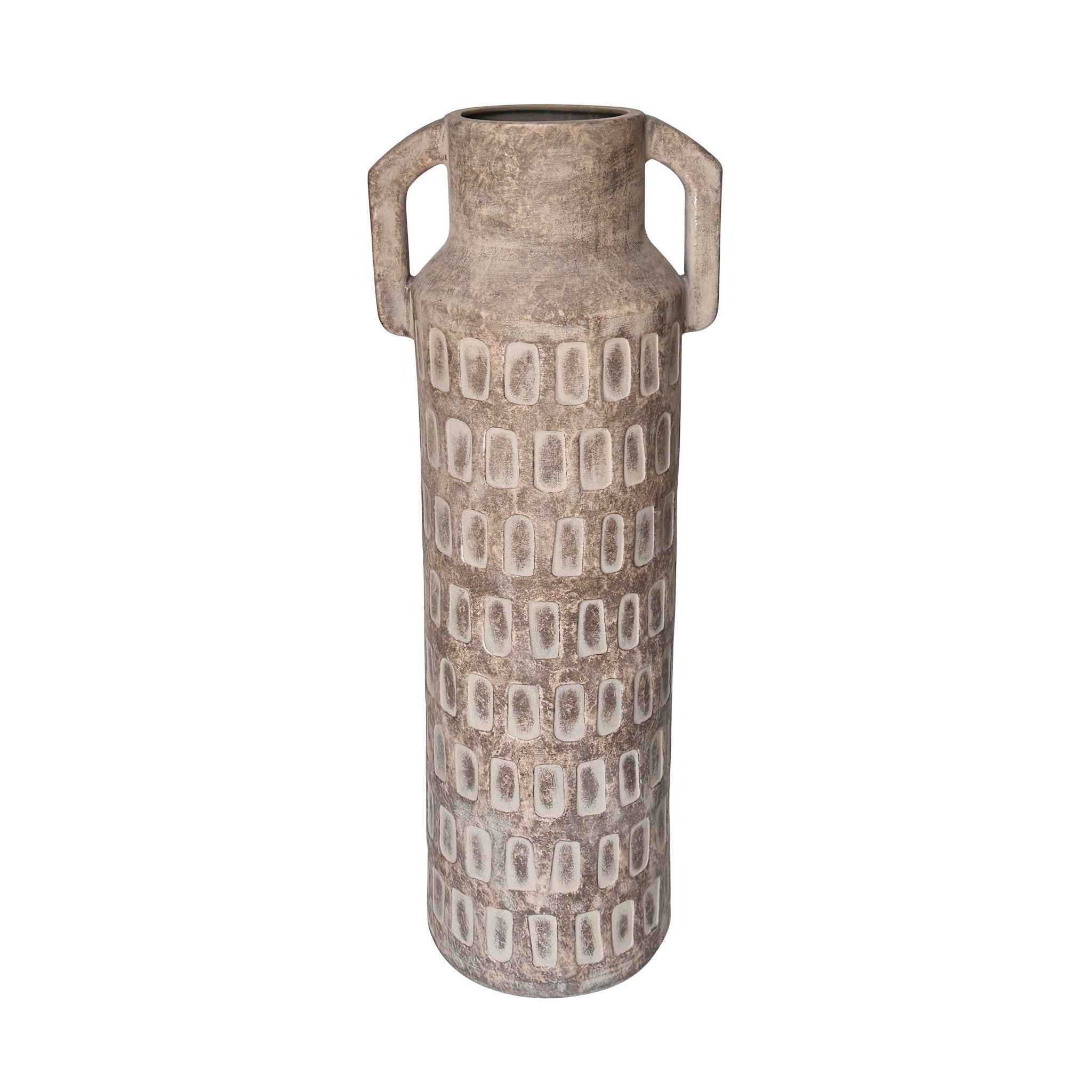 Earthenware - Diode Flower Vase - Light Brown