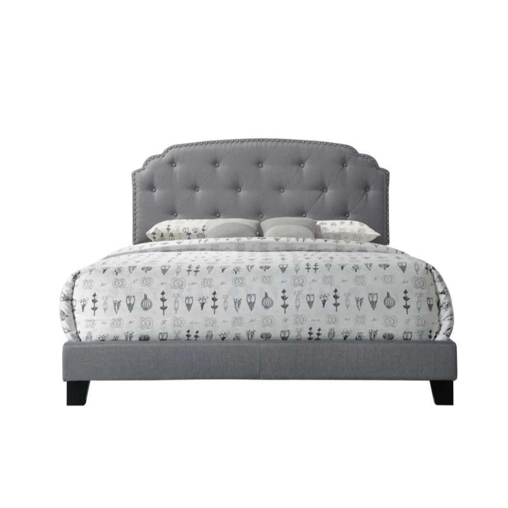 Tradilla - Queen Bed - Gray Fabric - Urban Living Furniture (Los Angeles, CA)