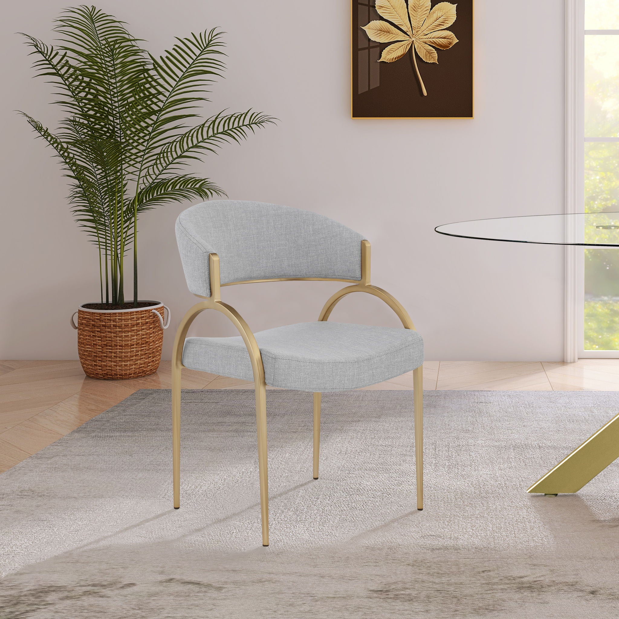 Privet - Dining Chair (Set of 2) - Gold Base - Urban Living Furniture (Los Angeles, CA)