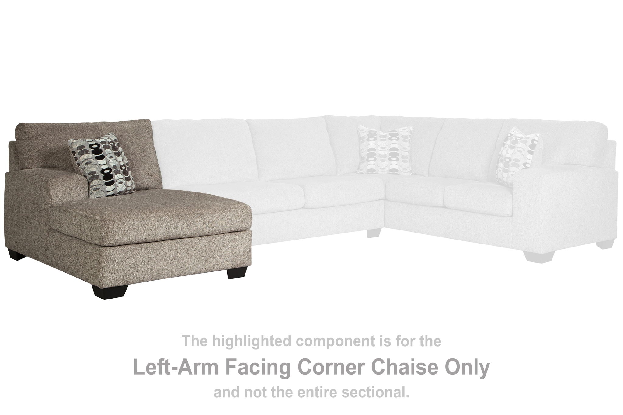 Ballinasloe - Platinum - LAF Corner Chaise - Urban Living Furniture (Los Angeles, CA)