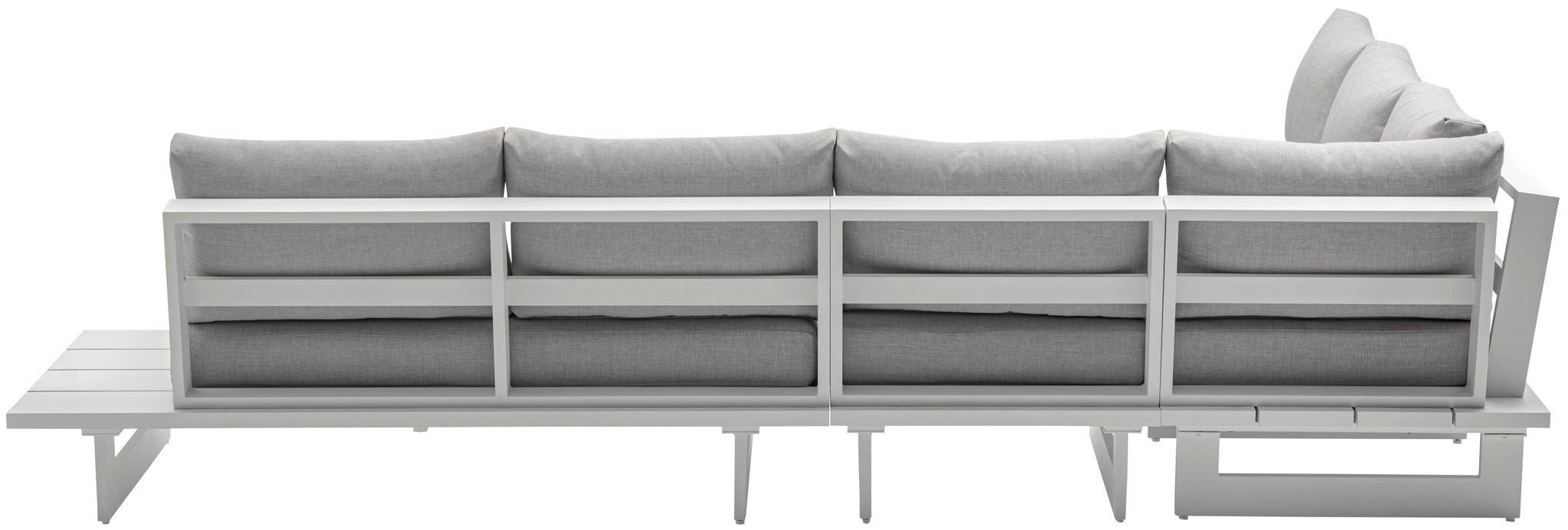 Maldives - 4 Piece Water Resistant Outdoor Patio Modular Sectional With White Base - Urban Living Furniture (Los Angeles, CA)