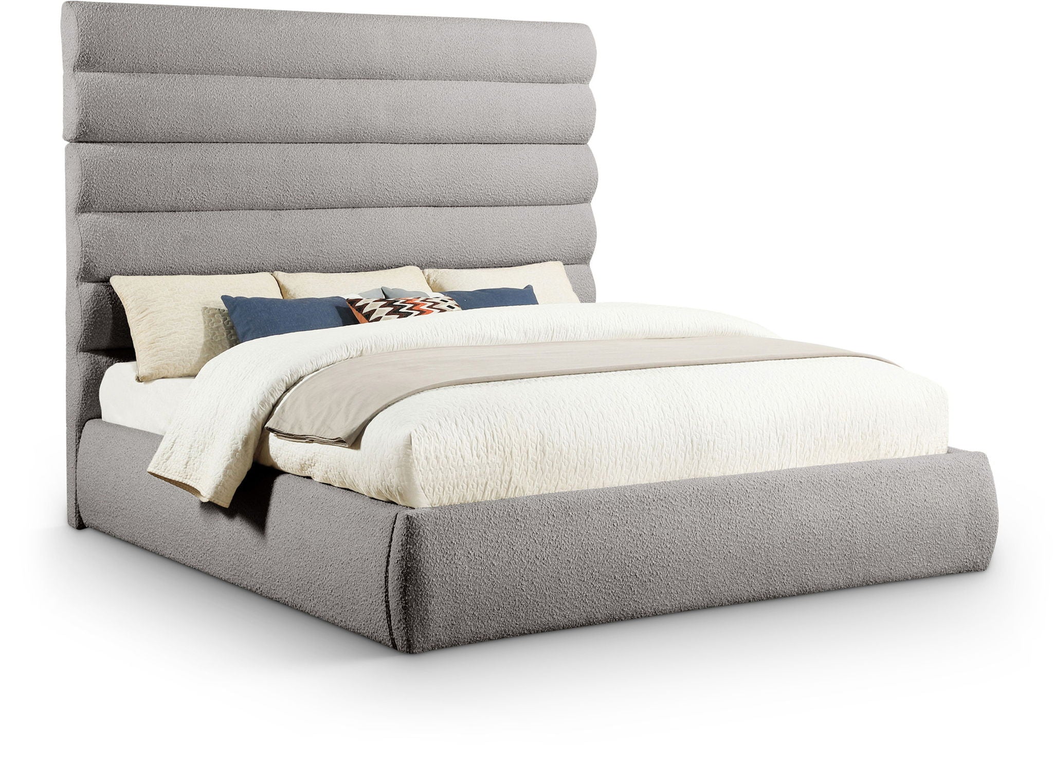 Adam - Boucle Fabric Bed With 70.5" Headboard - Urban Living Furniture (Los Angeles, CA)