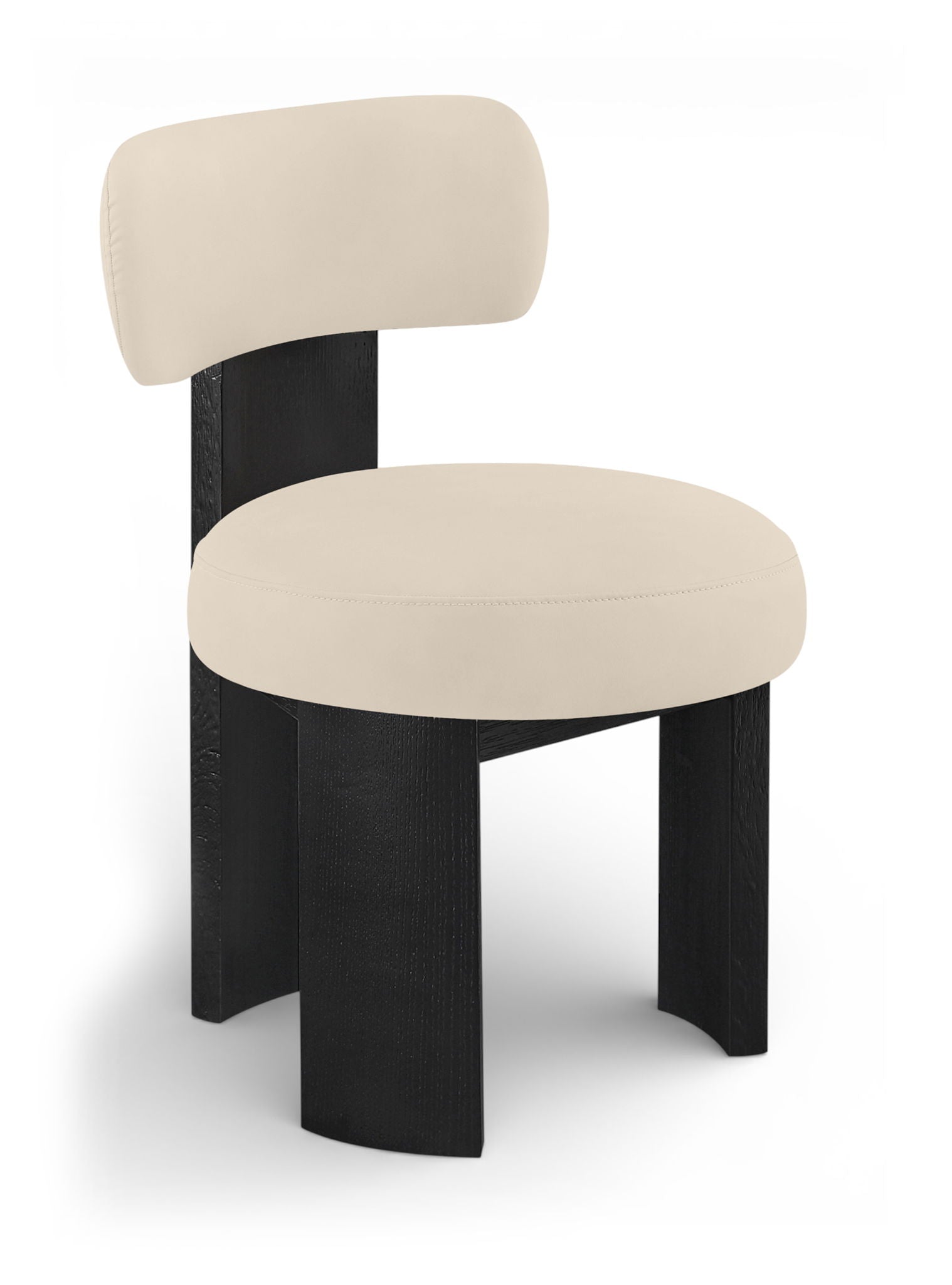 Atelier - Vegan Leather Upholstered Dining Chair (Set of 2) - Black Frame - Urban Living Furniture (Los Angeles, CA)